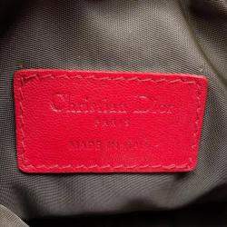 Dior Red Mini Lambskin Cannage Gaufre Delices Bag