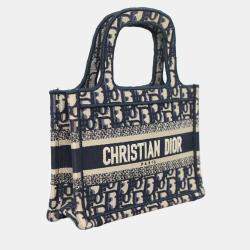 Pre Owned Dior Blue Mini Book Tote Bag