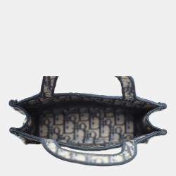 Pre Owned Dior Blue Mini Book Tote Bag