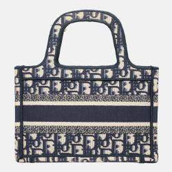Pre Owned Dior Blue Mini Book Tote Bag
