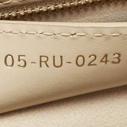 Dior Beige Leather CD Signature Flap Crossbody Bag