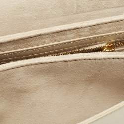 Dior Beige Leather CD Signature Flap Crossbody Bag