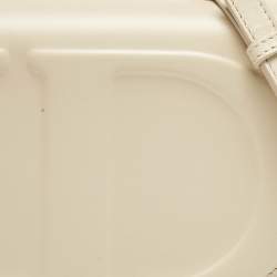 Dior Beige Leather CD Signature Flap Crossbody Bag