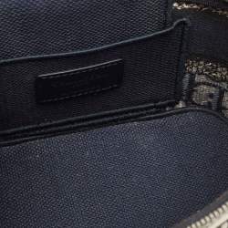 Dior Navy Blue Oblique Canvas Diortravel Vanity Case Bag