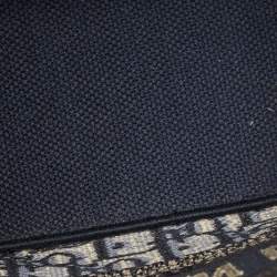 Dior Navy Blue Oblique Canvas Diortravel Vanity Case Bag