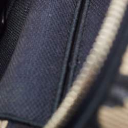 Dior Navy Blue Oblique Canvas Diortravel Vanity Case Bag