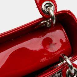 Dior Red Mini Patent Lady Dior