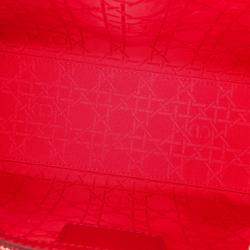 Dior Red Medium Patent Cannage Lady Dior