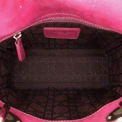 Dior Pink Mini Iridescent Lambskin Cannage Lady Dior