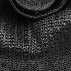 Dior Black Woven Leather Large Soft Lady Hobo