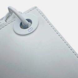 Dior White Vinyl and Calfskin Lady Dior Capsule Bag