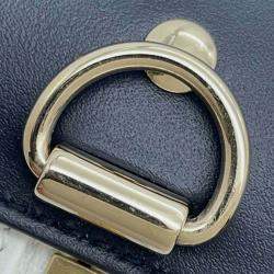 Dior White Small Leather Dior Vibe Zip Bowling Bag