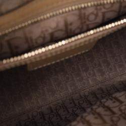 Dior Beige Medium Patent Cannage Lady Dior