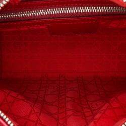 Dior Red Medium Patent Cannage Lady Dior