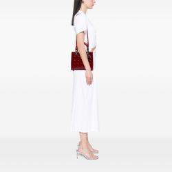 Dior Red Medium Patent Cannage Lady Dior