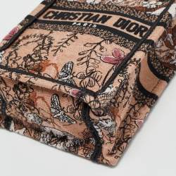 Pre Owned Dior Multicolor Embroidery Canvas Mini Toile De Jouy Book Tote Phone Bag