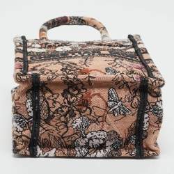 Pre Owned Dior Multicolor Embroidery Canvas Mini Toile De Jouy Book Tote Phone Bag