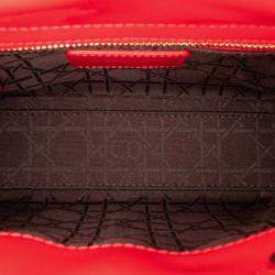 Dior Red Mini Patent Cannage Lady Dior