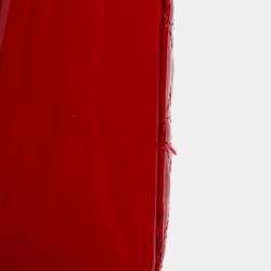 Dior Red Mini Patent Cannage Lady Dior