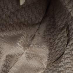Dior White Crackle Leather Jeanne Hobo