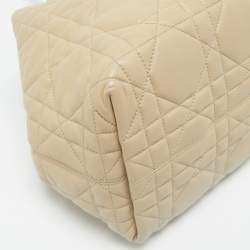 Dior Beige/Black Cannage Leather Medium Dior Toujours Tote
