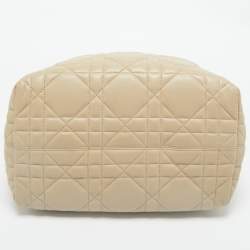Dior Beige/Black Cannage Leather Medium Dior Toujours Tote