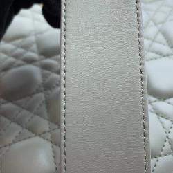 Dior Gray Lambskin Small Lady Dior ABCDior 2Way Handbag