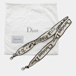  Dior Lady Dior Amour White/Red/Black Canvas Medium Tote Bag