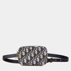 Dior Blue Oblique Canvas Belt Pouch