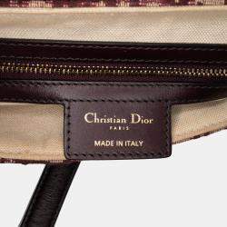 Dior Red Oblique Canvas Saddle Bag