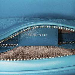 Dior Blue Medium Lambskin Cannage Lady Dior