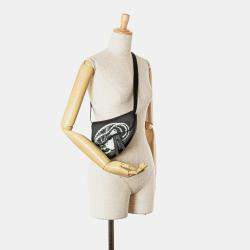 Dior Black Cactus Jack Mini Leather Saddle Crossbody