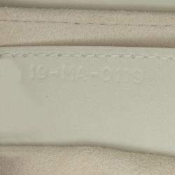 Dior White Ultra Matte Calfskin Saddle Bag
