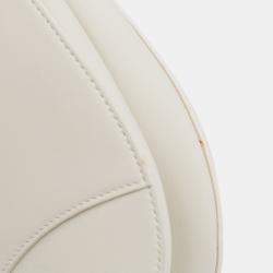 Dior White Ultra Matte Calfskin Saddle Bag