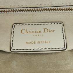 Dior White Niki de Saint Phalle Mini Calfskin Lady Dior