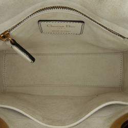 Dior White Niki de Saint Phalle Mini Calfskin Lady Dior