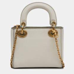 Dior White Niki de Saint Phalle Mini Calfskin Lady Dior