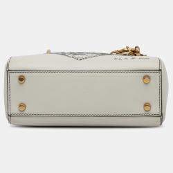 Dior White Niki de Saint Phalle Mini Calfskin Lady Dior