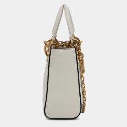 Dior White Niki de Saint Phalle Mini Calfskin Lady Dior
