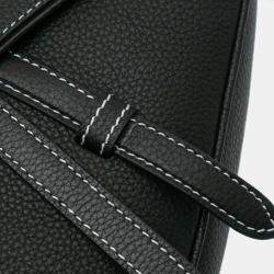 Dior Black Kim Jones Grained Calfskin Saddle Bag