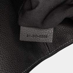 Dior Black Kim Jones Grained Calfskin Saddle Bag
