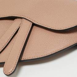 Dior Beige Leather Saddle Convertible Belt Bag