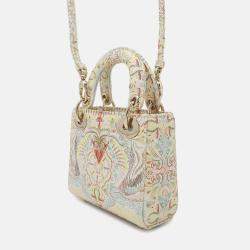 Dior Lady Dior Micro Multicolor Leather Top Handle Bag