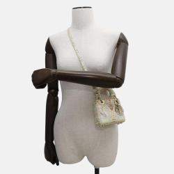 Dior Lady Dior Micro Multicolor Leather Top Handle Bag