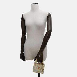 Dior Lady Dior Micro Multicolor Leather Top Handle Bag