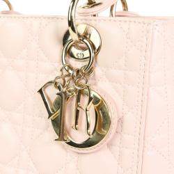  Christian Dior Lady Dior Pink Cannage Shoulder Bag 
