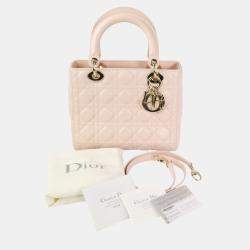  Christian Dior Lady Dior Pink Cannage Shoulder Bag 
