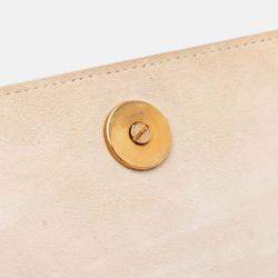Dior White Small Lambskin Studded Diorama Crossbody