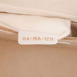 Dior White Medium Mesh Cannage Lady Dior