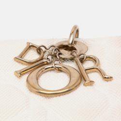 Dior White Medium Mesh Cannage Lady Dior